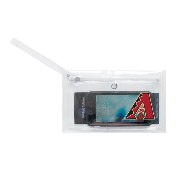 Littlearth Arizona Diamondbacks Clear Ticket Wristlet