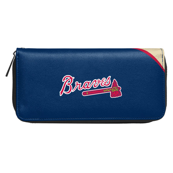 Littlearth Atlanta Braves Curve Zip Organizer Wallet