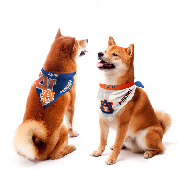 littlearth Auburn University Home and Away Pet Bandana Set