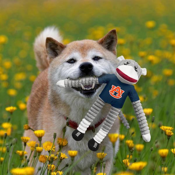 Littlearth Auburn University Team Sock Monkey Pet Toy