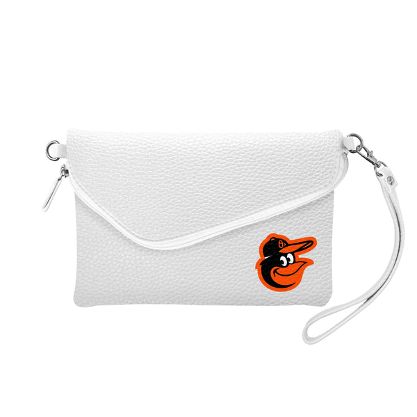littlearth Baltimore Orioles Fold Over Crossbody Pebble