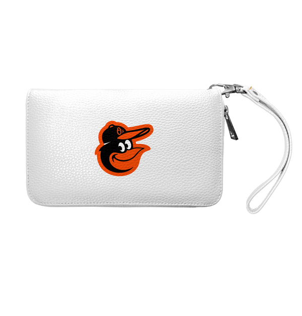 littlearth Baltimore Orioles Zip Organizer Wallet Pebble