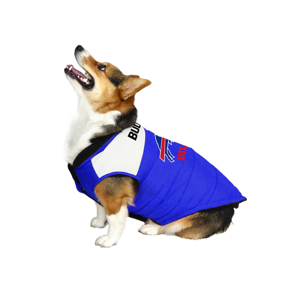 Littlearth Buffalo Bills Custom Pet Parka Puff Vest