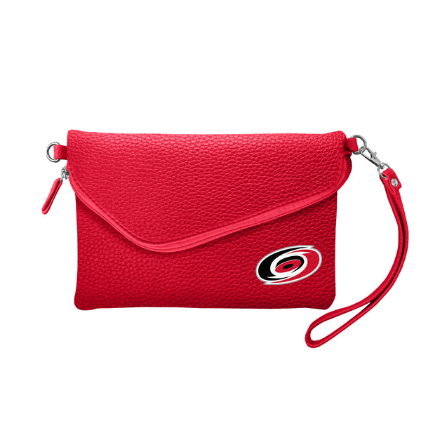 littlearth Carolina Hurricanes Fold Over Crossbody Pebble