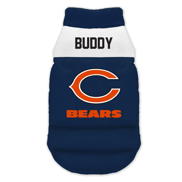 littlearth Chicago Bears Custom Pet Parka Puff Vest
