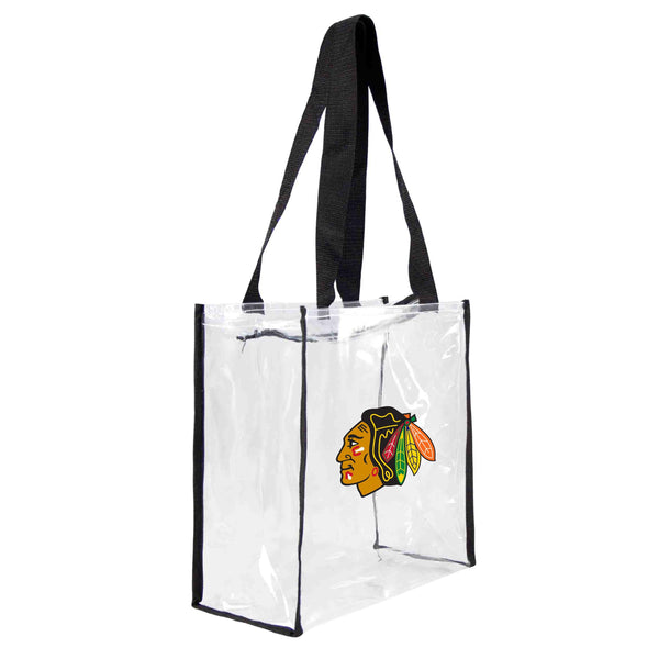 littlearth Chicago Blackhawks Clear Square Stadium Tote
