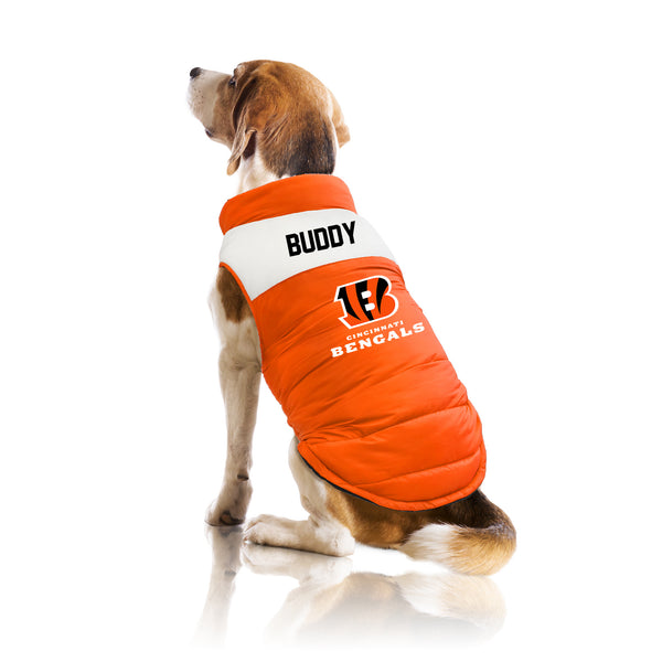 Littlearth Cincinnati Bengals Custom Pet Parka Puff Vest