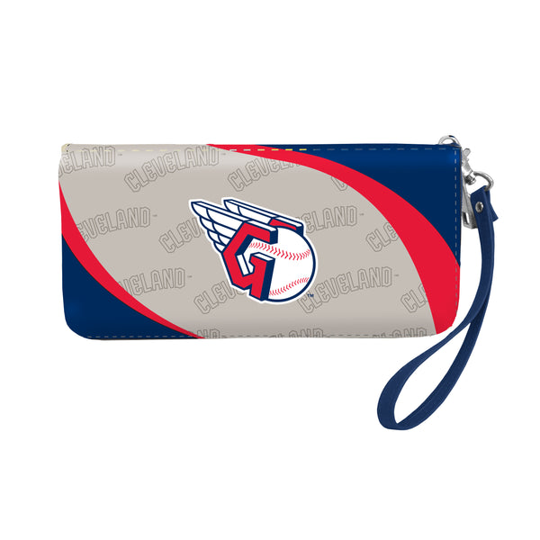 littlearth Cleveland Guardians Curve Zip Organizer Wallet