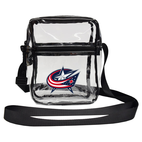 littlearth Columbus Blue Jackets Clear Sideline Purse