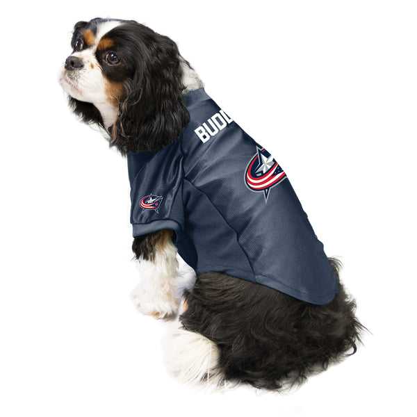 Littlearth Columbus Blue Jackets Custom Pet Stretch Jersey