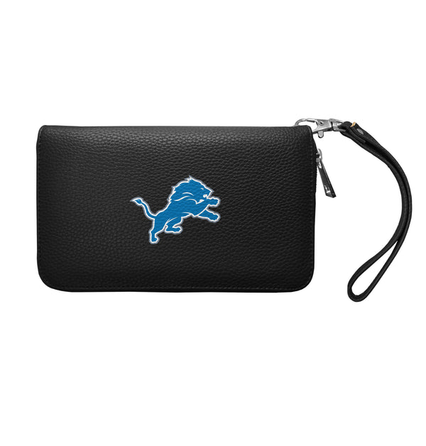 littlearth Detroit Lions Zip Organizer Wallet Pebble
