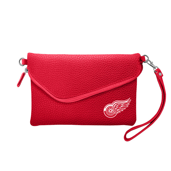 littlearth Detroit Red Wings Fold Over Crossbody Pebble