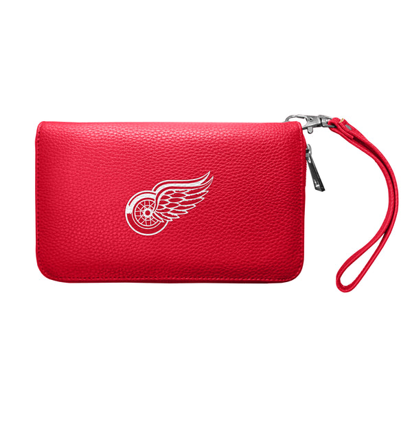 littlearth Detroit Red Wings Zip Organizer Wallet Pebble