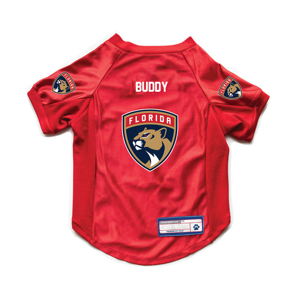 littlearth Florida Panthers Custom Pet Stretch Jersey