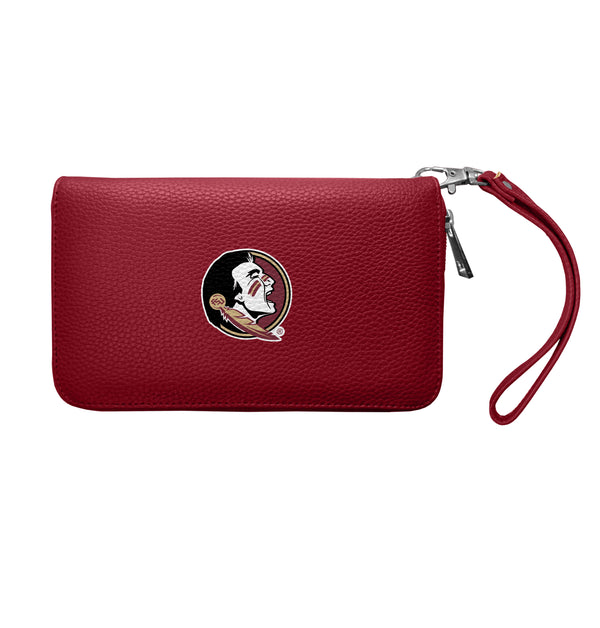 littlearth Florida State University Zip Organizer Wallet Pebble