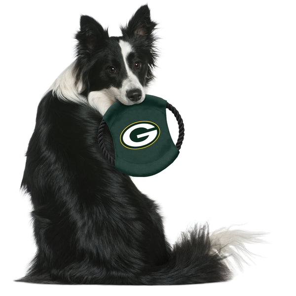 Littlearth Green Bay Packers Team Flying Disc Pet Toy