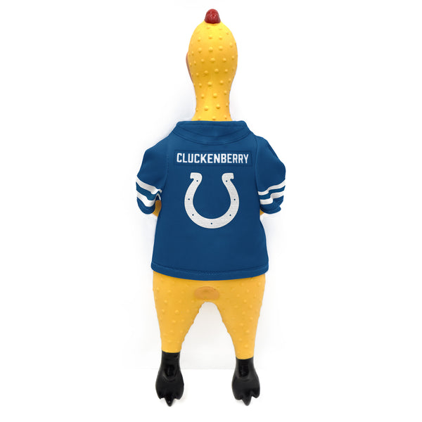 Littlearth Indianapolis Colts Rubber Chicken Pet Toy