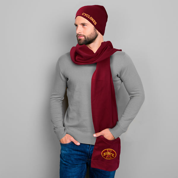 Littlearth Iowa State University Jimmy Bean 4 In 1 Scarf
