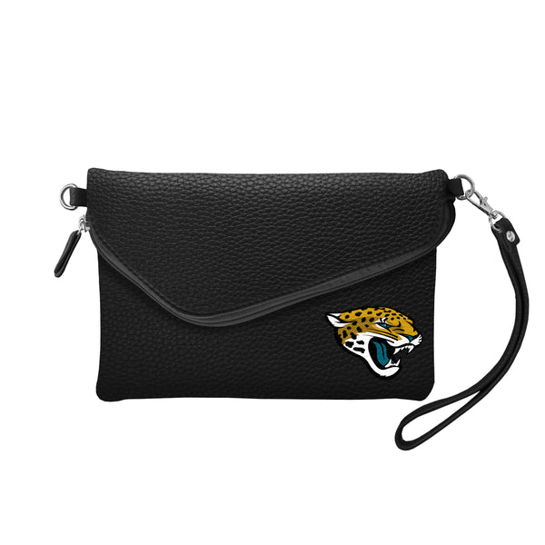 littlearth Jacksonville Jaguars Fold Over Crossbody Pebble