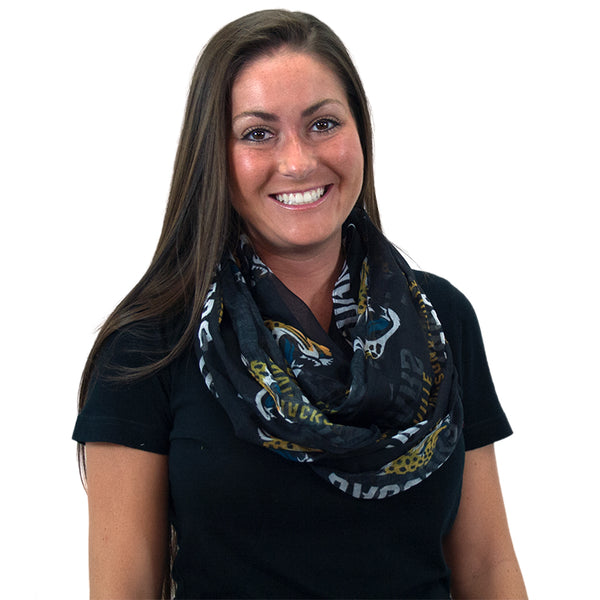 Littlearth Jacksonville Jaguars Sheer Infinity Scarf