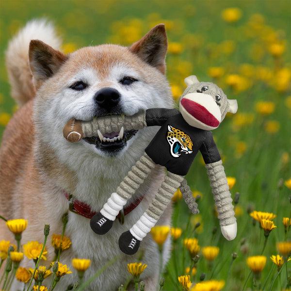 Littlearth Jacksonville Jaguars Team Sock Monkey Pet Toy