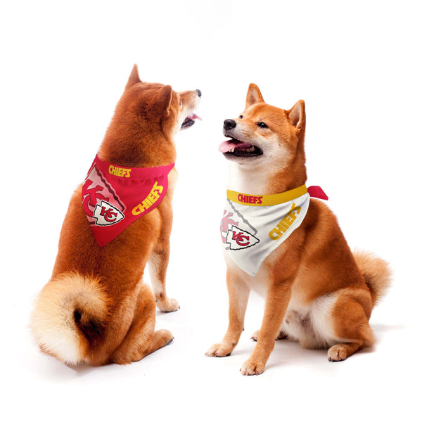 Littlearth Kansas City Chiefs Home And Away Pet Bandana Set
