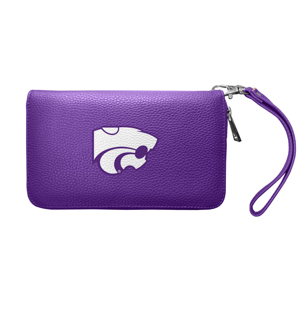 littlearth Kansas State University Zip Organizer Wallet Pebble