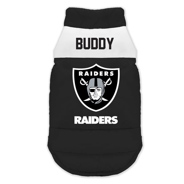 littlearth Las Vegas Raiders Custom Pet Parka Puff Vest
