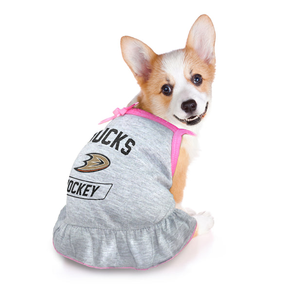 Littlearth Anaheim Ducks Pet Dress Grey Type