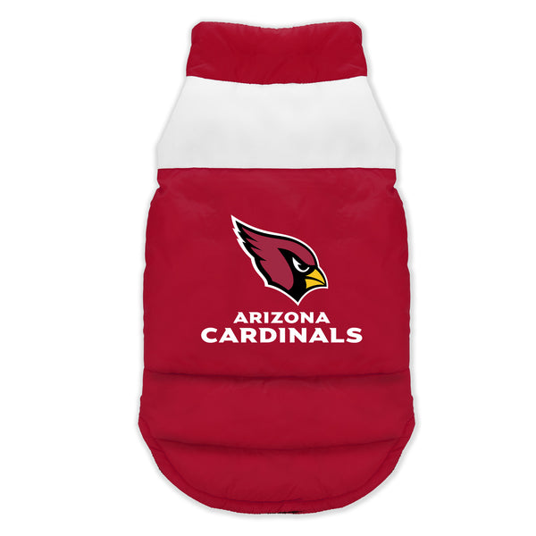 littlearth Arizona Cardinals Pet Parka Puff Vest