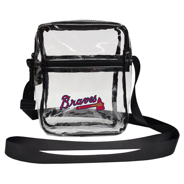 littlearth Atlanta Braves Clear Sideline Purse