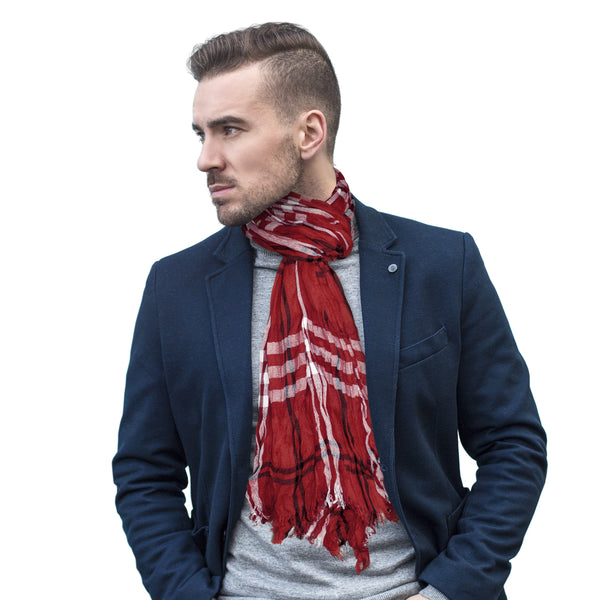 Littlearth Atlanta Falcons Crinkle Scarf Plaid