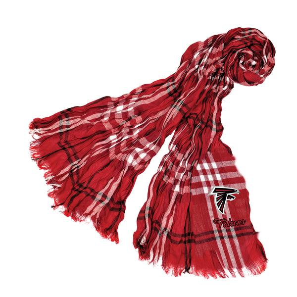 Littlearth Atlanta Falcons Crinkle Scarf Plaid