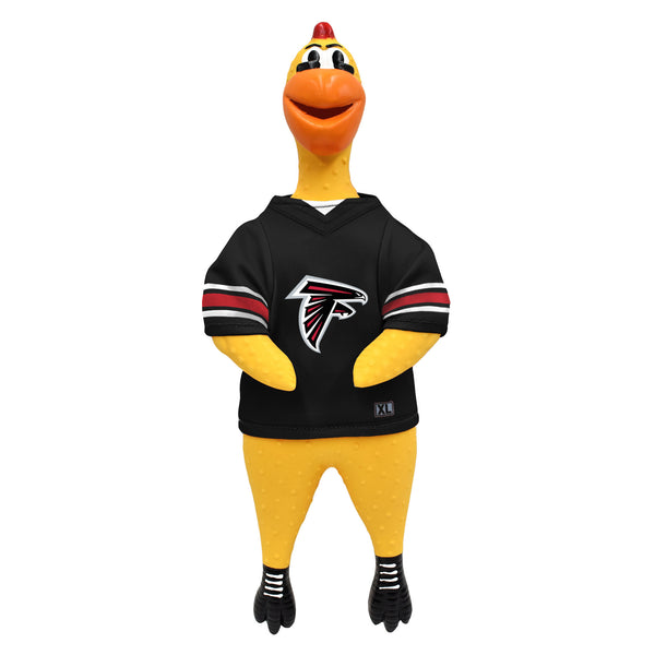 littlearth Atlanta Falcons Rubber Chicken Pet Toy