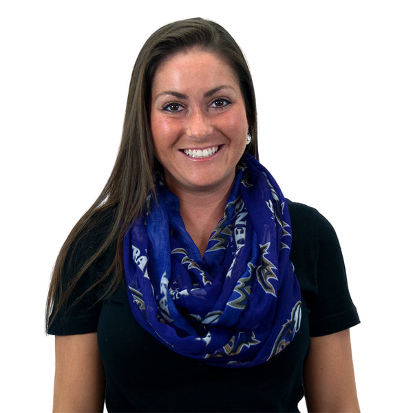 Littlearth Baltimore Ravens Sheer Infinity Scarf