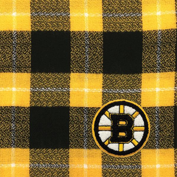 Littlearth Boston Bruins Plaid Blanket Scarf
