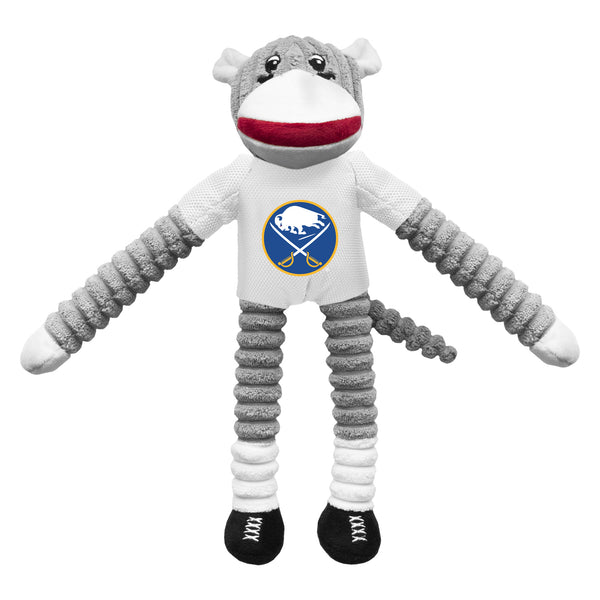 littlearth Buffalo Sabres Team Sock Monkey Pet Toy