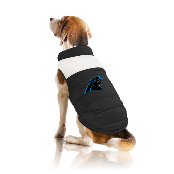 Littlearth Carolina Panthers Pet Parka Puff Vest
