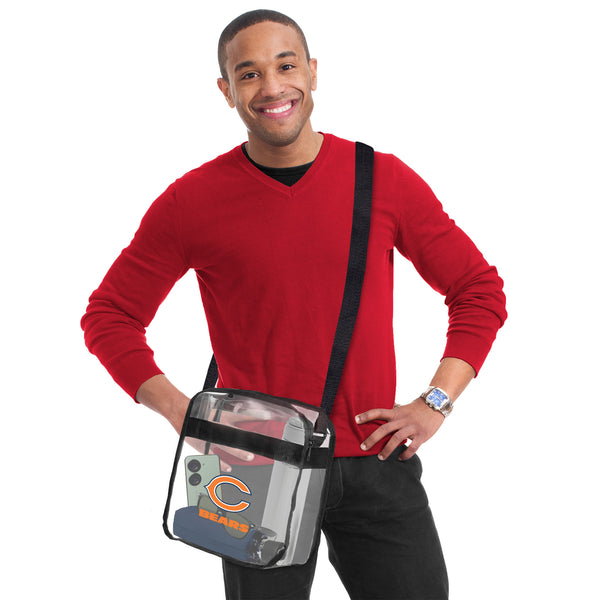 Littlearth Chicago Bears Clear Carryall Crossbody