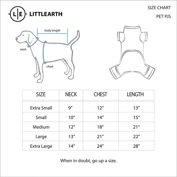 Littlearth Chicago Bears Pet PJs