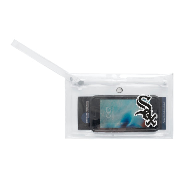 Littlearth Chicago White Sox Clear Ticket Wristlet
