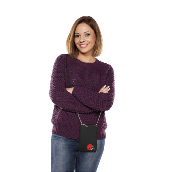 Littlearth Cleveland Browns Pebble Smart Purse