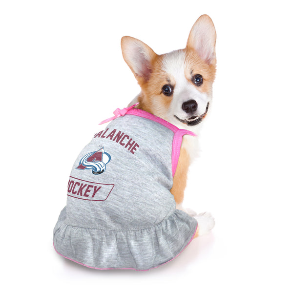 Littlearth Colorado Avalanche Pet Dress Grey Type