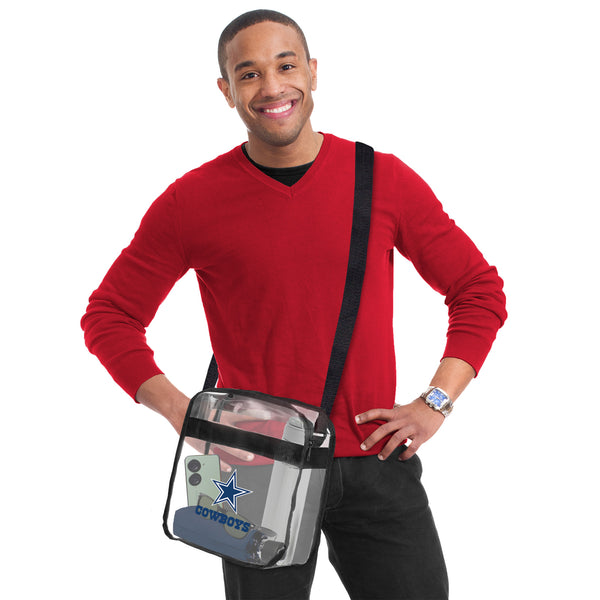 Littlearth Dallas Cowboys Clear Carryall Crossbody