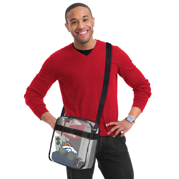 Littlearth Denver Broncos Clear Carryall Crossbody