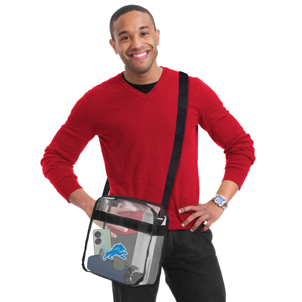 Littlearth Detroit Lions Clear Carryall Crossbody