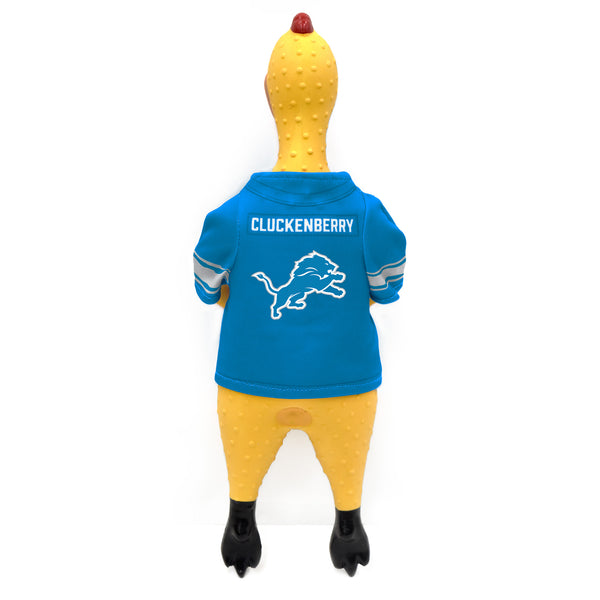 Littlearth Detroit Lions Rubber Chicken Pet Toy