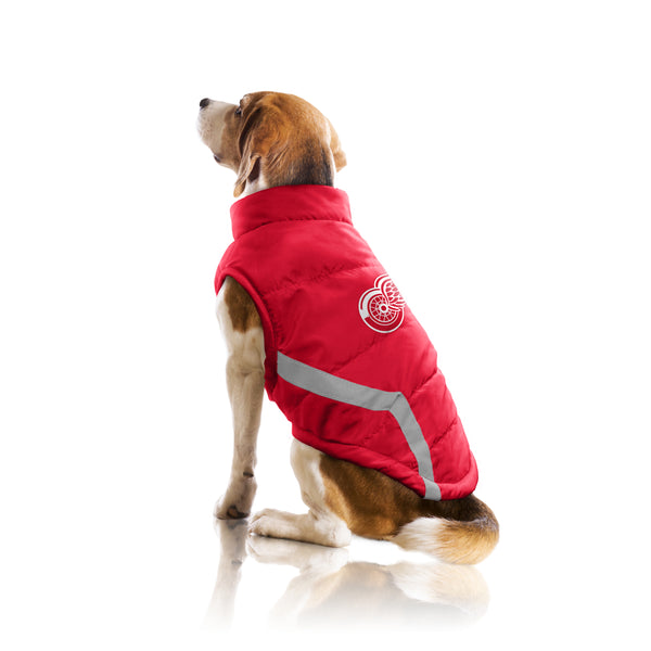 Littlearth Detroit Red Wings Pet Puffer Vest