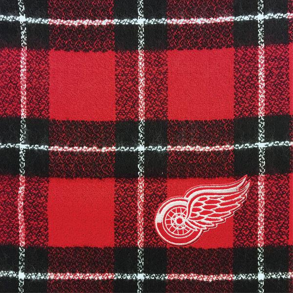 Littlearth Detroit Red Wings Plaid Blanket Scarf