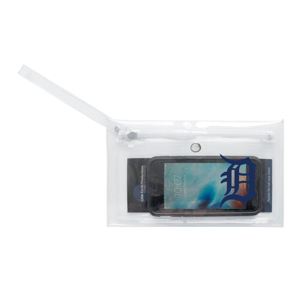 Littlearth Detroit Tigers Clear Ticket Wristlet